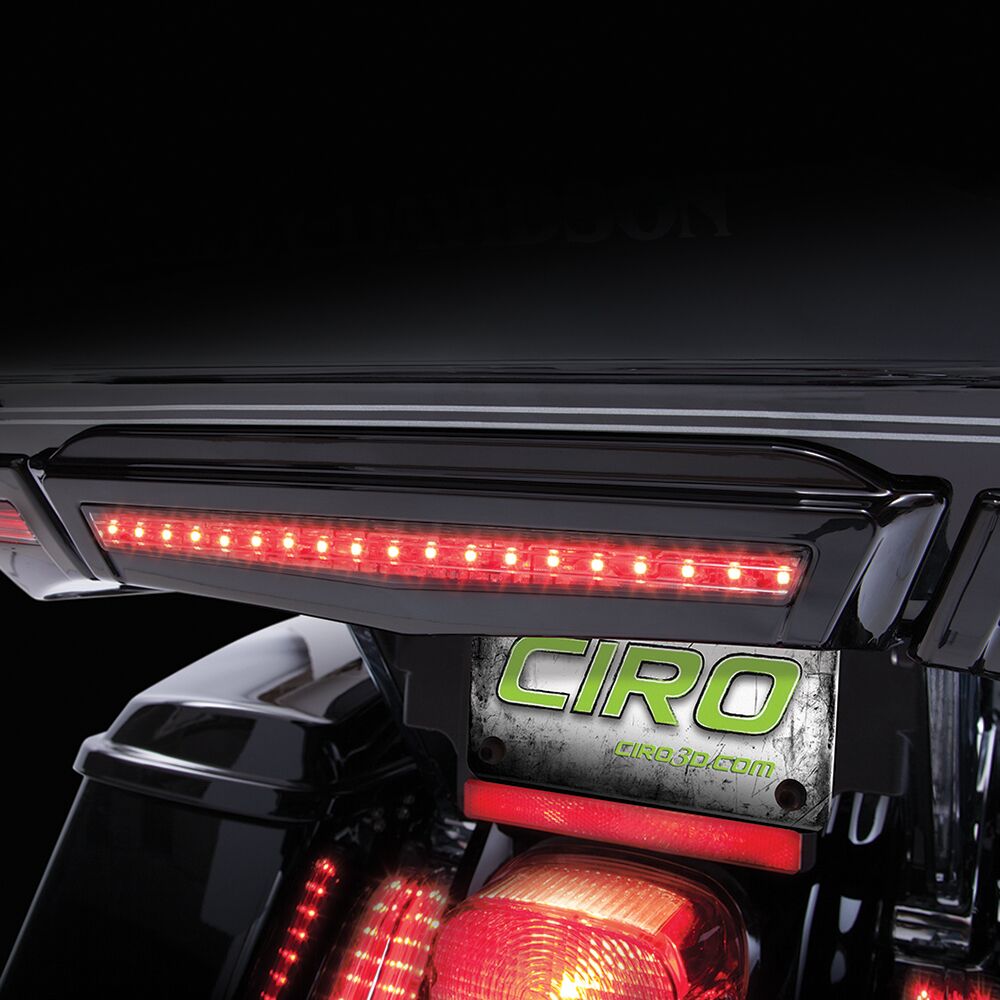 Ciro Center LED Brake Light for 14 & up HD Tour Pack (Black or Chrome) - Image 3